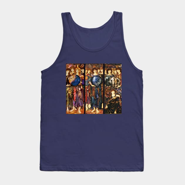 DAYS OF CREATION ANGELS Fourth, Fifth and Sixth Day by Edward Burne Jones Tank Top by BulganLumini